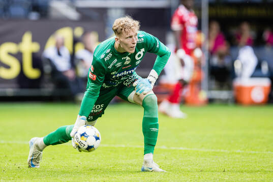 Degerfors målvakt Rasmus Forsell