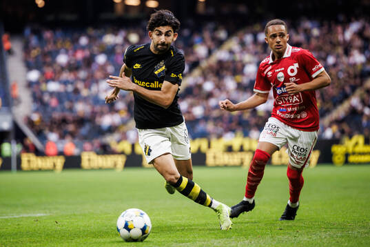 AIKs Andronikos Kakoullis och Degerfors Maill Lundgren
