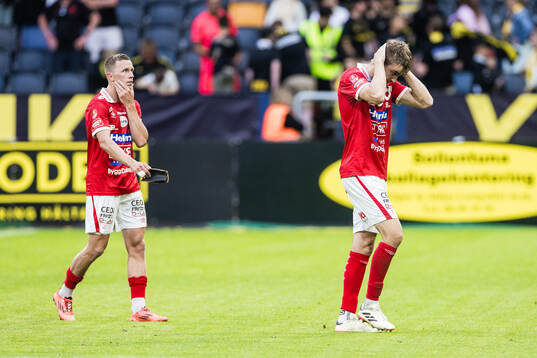 Degerfors Erik Lindell och Juhani Pikkarainen deppar