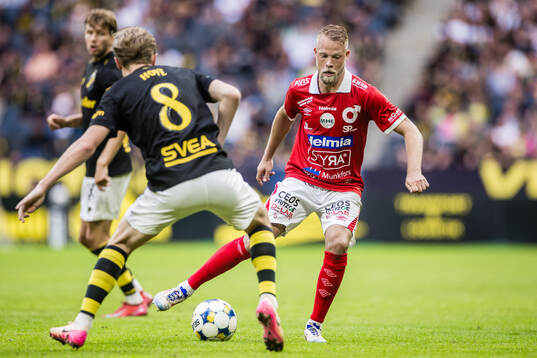 AIKs Johan Hove och Degerfors Daniel Sundgren