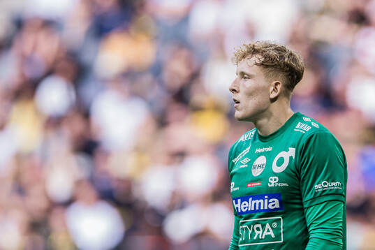 Degerfors målvakt Rasmus Forsell