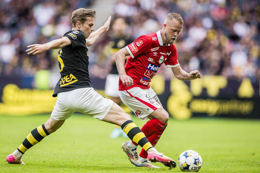AIKs Johan Hove och Degerfors Daniel Sundgren
