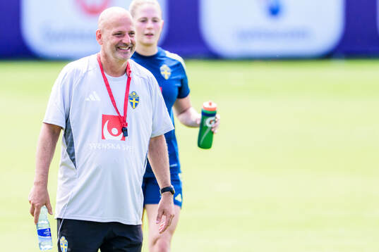 Assistant coach Magnus Wikman of the Swedish women's