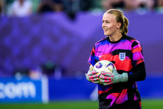 Goalkeeper Hannah Hampton of England