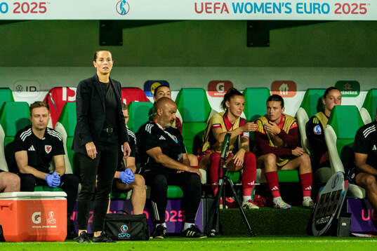 Head coach Rhian Wilkinson of Wales