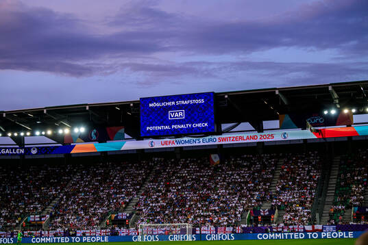 LED screen shows VAR check message