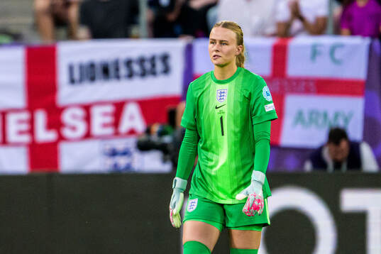 Goalkeeper Hannah Hampton of England