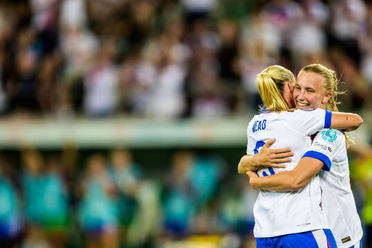 Aggie Beever-Jones of England celebrates