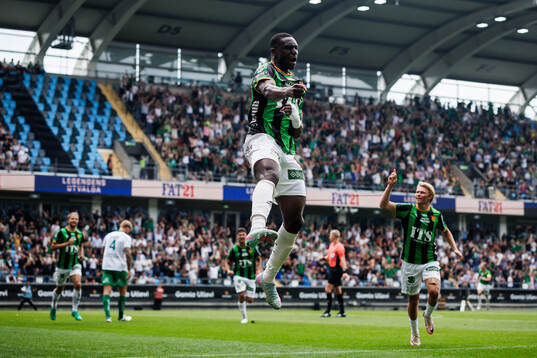 under fotbollsmatchen i Allsvenskan mellan GAIS och Hammarby