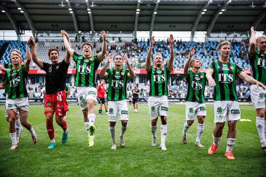 GAIS spelare jublar