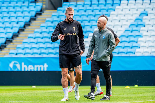 Pontus Jansson and Head coach Henrik Rydström