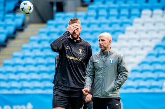 Pontus Jansson and Head coach Henrik Rydström