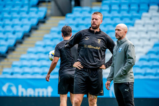 Pontus Jansson and Head coach Henrik Rydström
