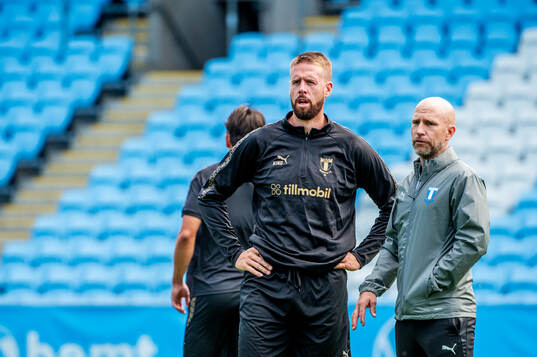Pontus Jansson and Head coach Henrik Rydström
