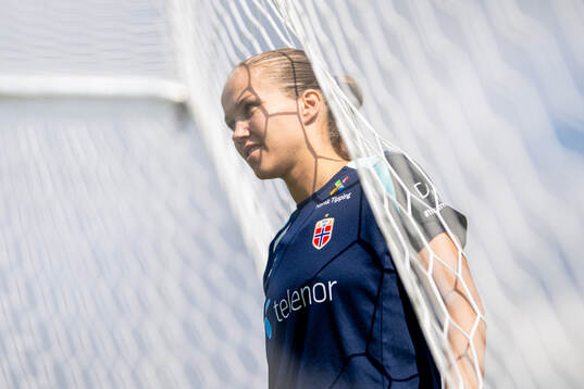 Guro Reiten of the Norwegian women's national football team