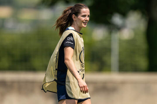 Tuva Hansen of the Norwegian women's national football team