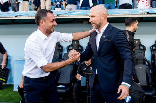 Head coach Levan Korgalidze of FC Iberia and Henrik