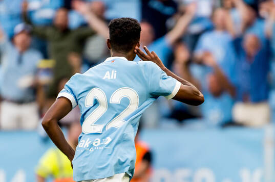 Taha Ali of Malmö FF celebrates