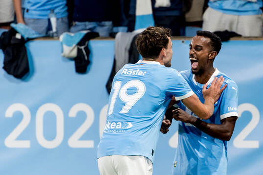 Taha Ali and Colin Rösler celebrate