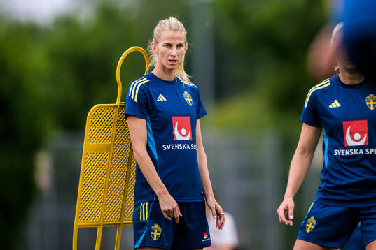 Sofia Jakobsson of the Swedish women's national football