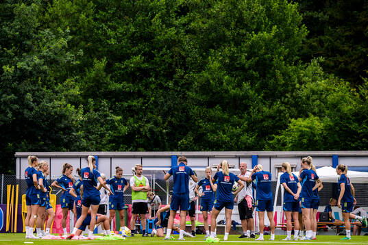 Players of the Swedish women's national football team at a