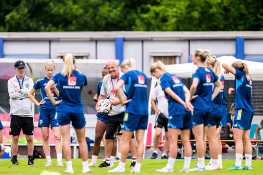 Assistant coach Magnus Wikman of the Swedish women's