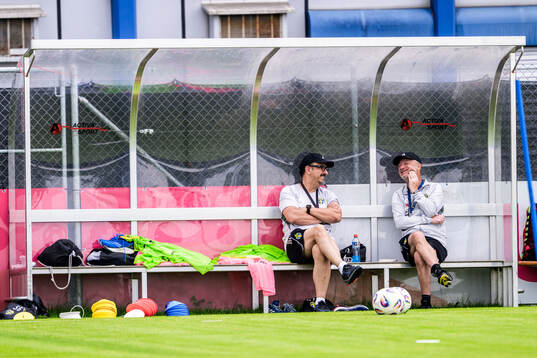Doctor Houman Ebrahim and Head coach Peter Gerhardsson of