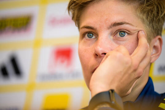 Lina Hurtig of the women's national football team of Sweden