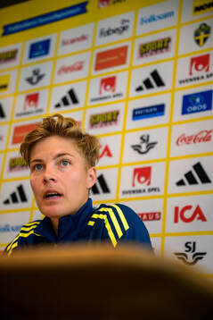 Lina Hurtig of the women's national football team of Sweden