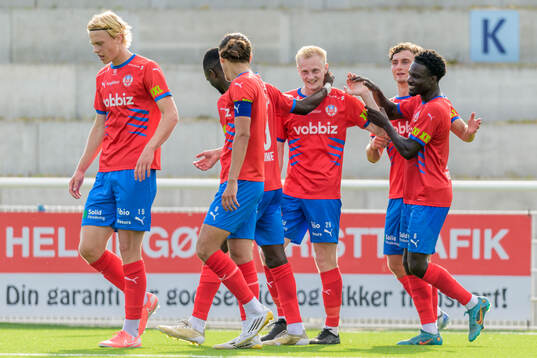 Helsingborgs Oscar Aga jublar