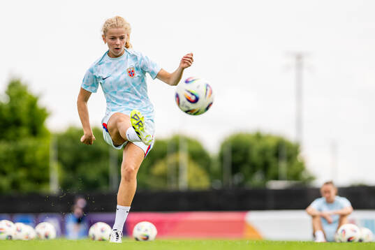 Justine Kielland of the Norwegian women's national football