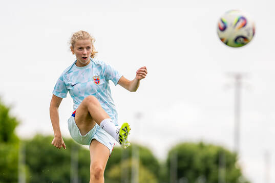Justine Kielland of the Norwegian women's national football