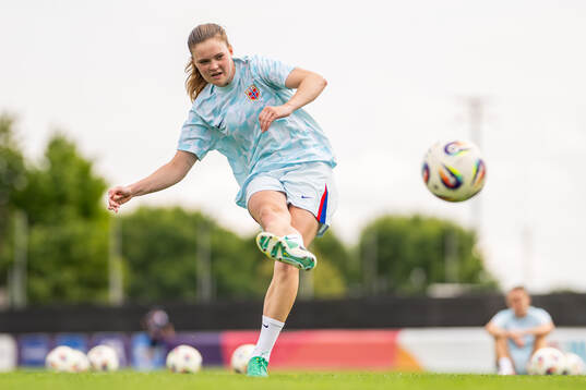 Signe Gaupset of the Norwegian women's national football