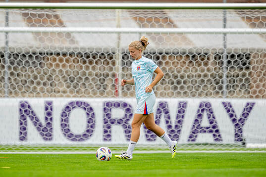 Justine Kielland of the Norwegian women's national football