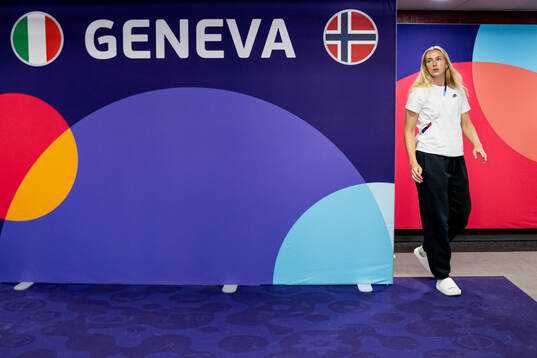 Goalkeeper Selma Panengstuen of the Norwegian women's