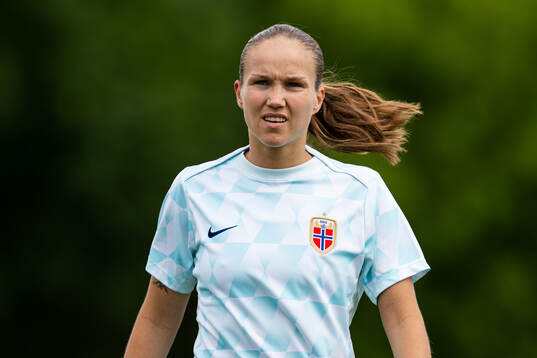 Guro Reiten of the Norwegian women's national football team