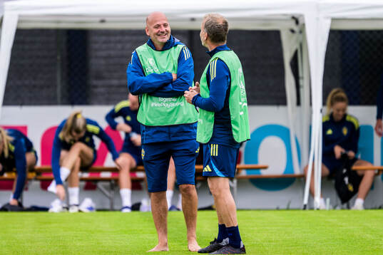Assistant coach Magnus Wikman of the Swedish women's