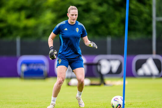 Goalkeeper Tove Enblom of the Swedish women's national