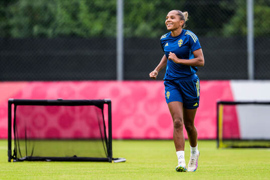 Madelen Janogy of the Swedish women's national football