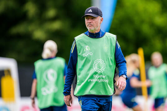 Of the Swedish women's national football team at a training