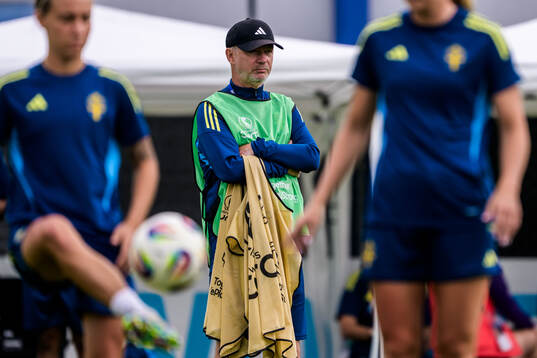 Head coach Peter Gerhardsson of the Swedish women's