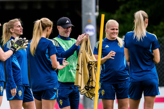 Head coach Peter Gerhardsson of the Swedish women's