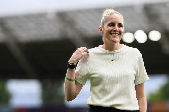 Head coach Gemma Grainger of Norway
