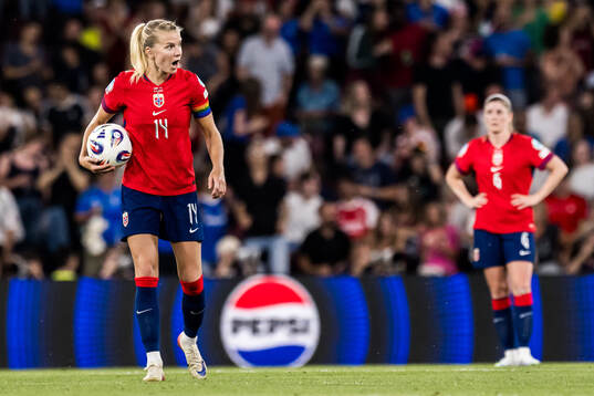Ada Hegerberg of Norway looks dejected