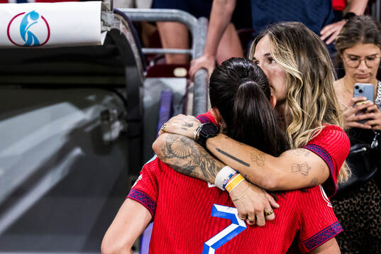 Ingrid Syrstad Engen of Norway and her girlfriend Maria