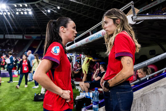 Ingrid Syrstad Engen of Norway and her girlfriend Maria