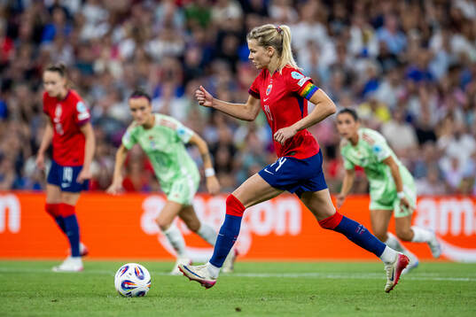 Ada Hegerberg of Norway misses a penalty kick
