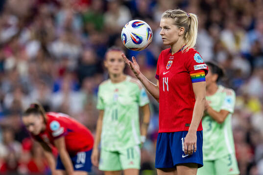 Ada Hegerberg of Norway prepares to take a penalty kick