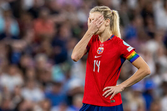 Ada Hegerberg of Norway looks dejected