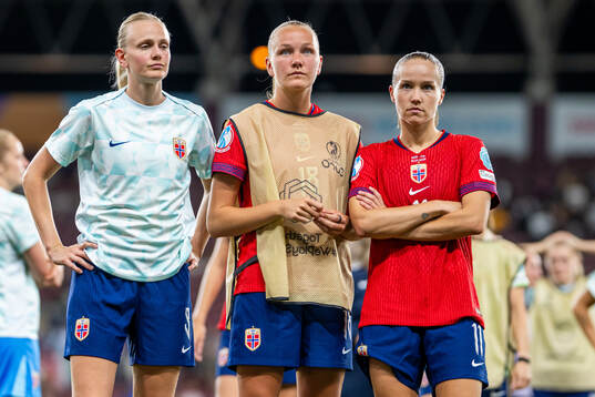 Karina Sævik, Frida Maanum and Guro Reiten of Norway look